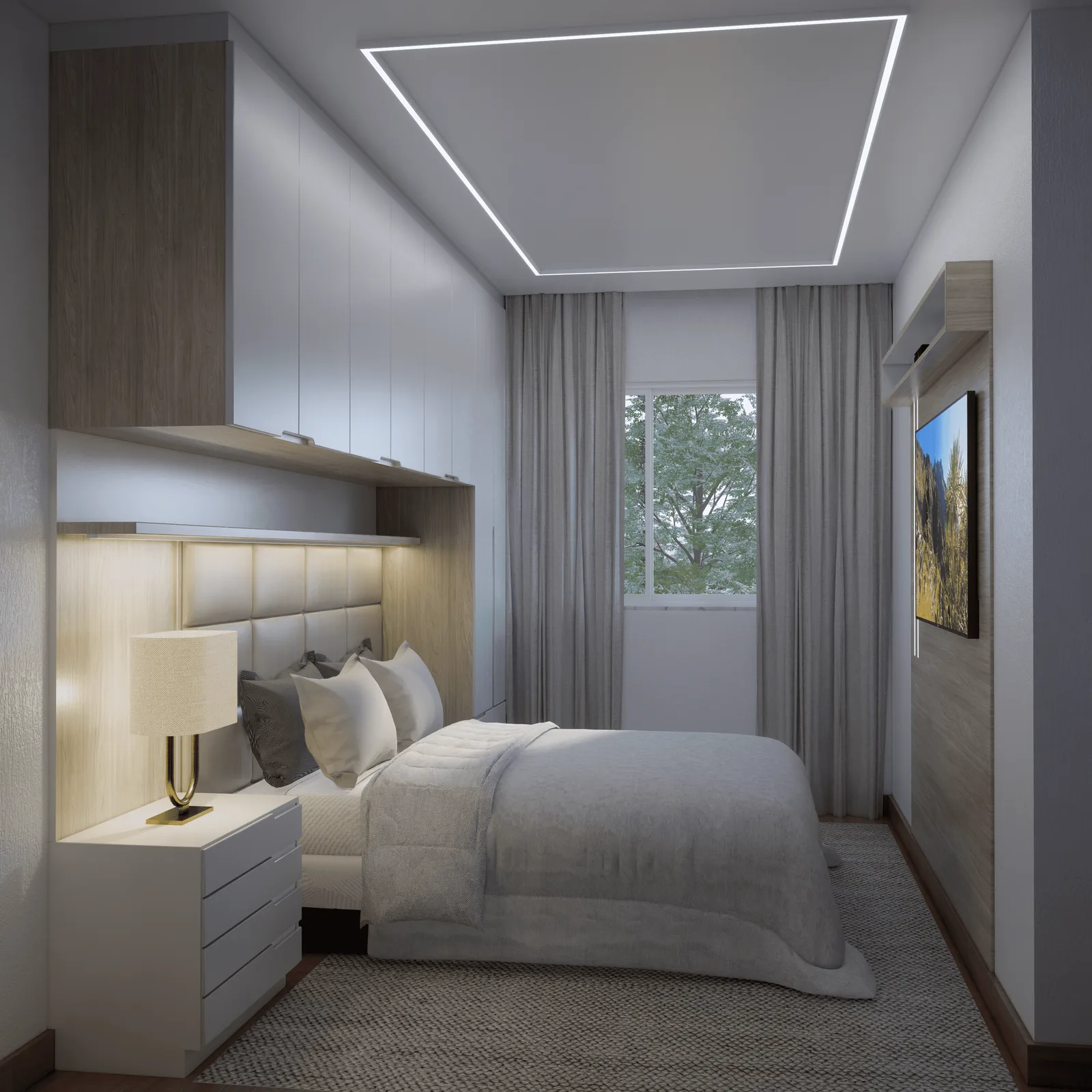 Suíte decorada Star Residencial