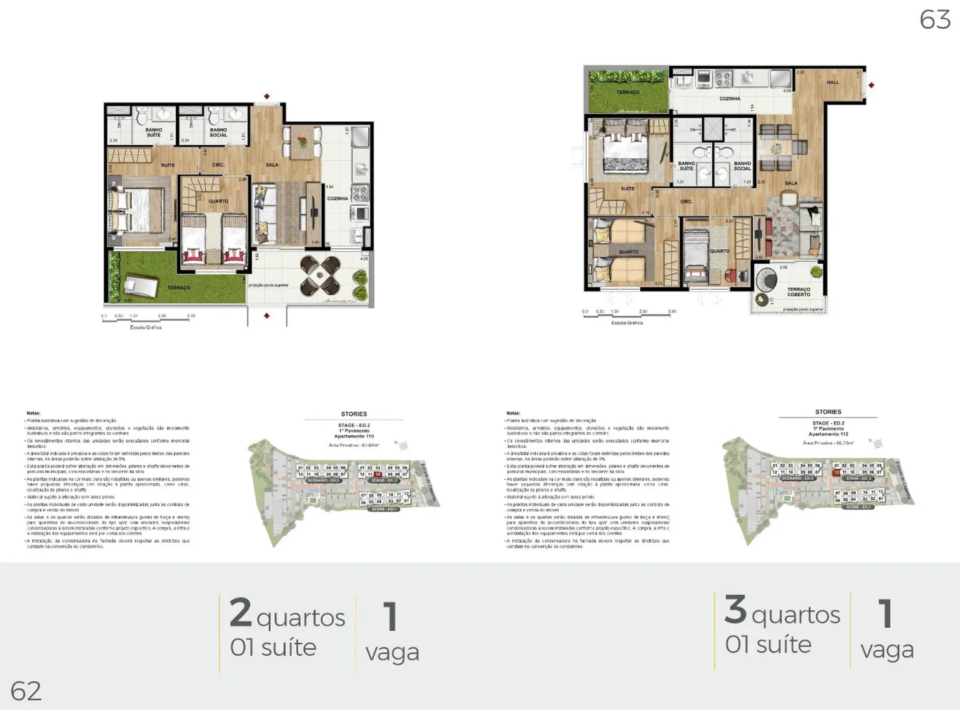 Planta do Stories Residence Pechincha