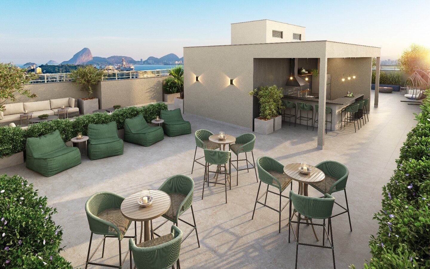 Bar no rooftop