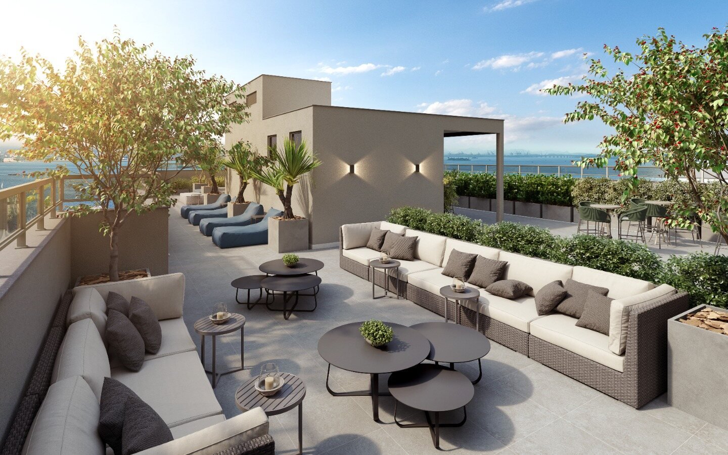 Rooftop lounge