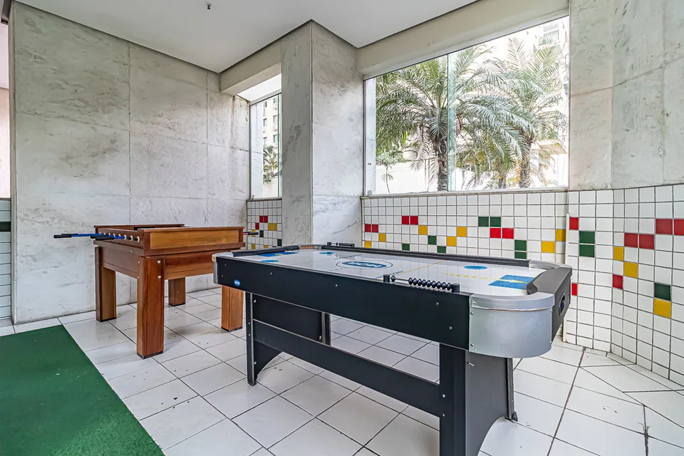 Salao de jogos no Top Duplex
