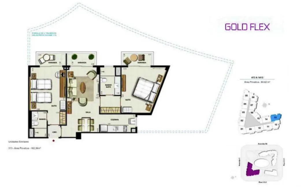 Planta do Union Suites Barra