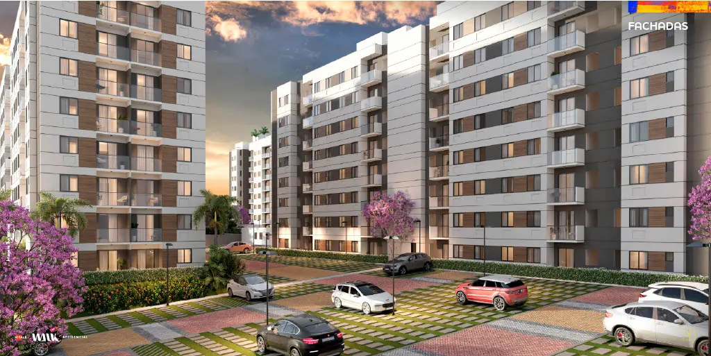 Fachada do Vitale Walk, na Pechincha