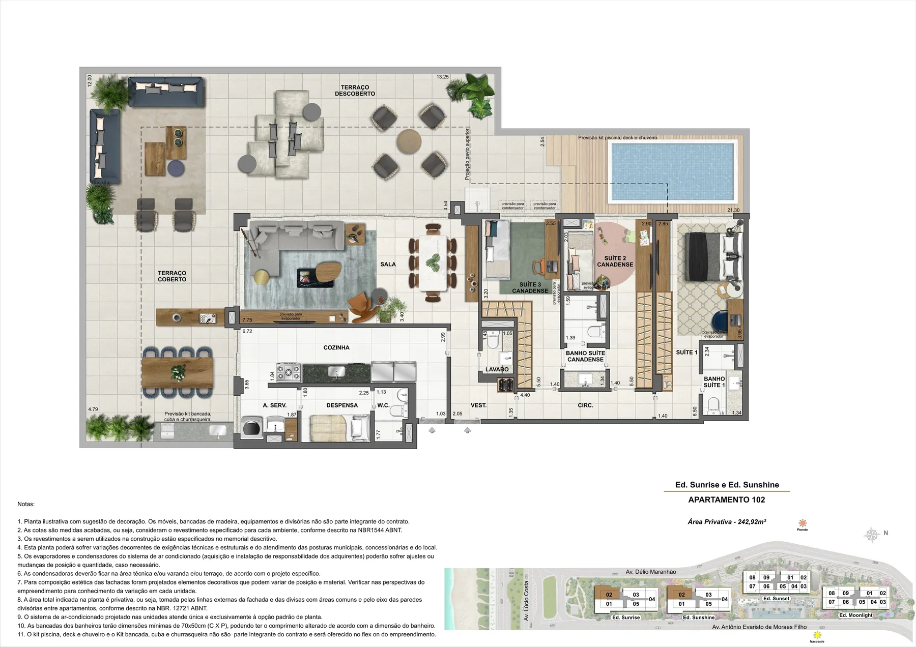 Planta do Wave by YOO: Planta 6