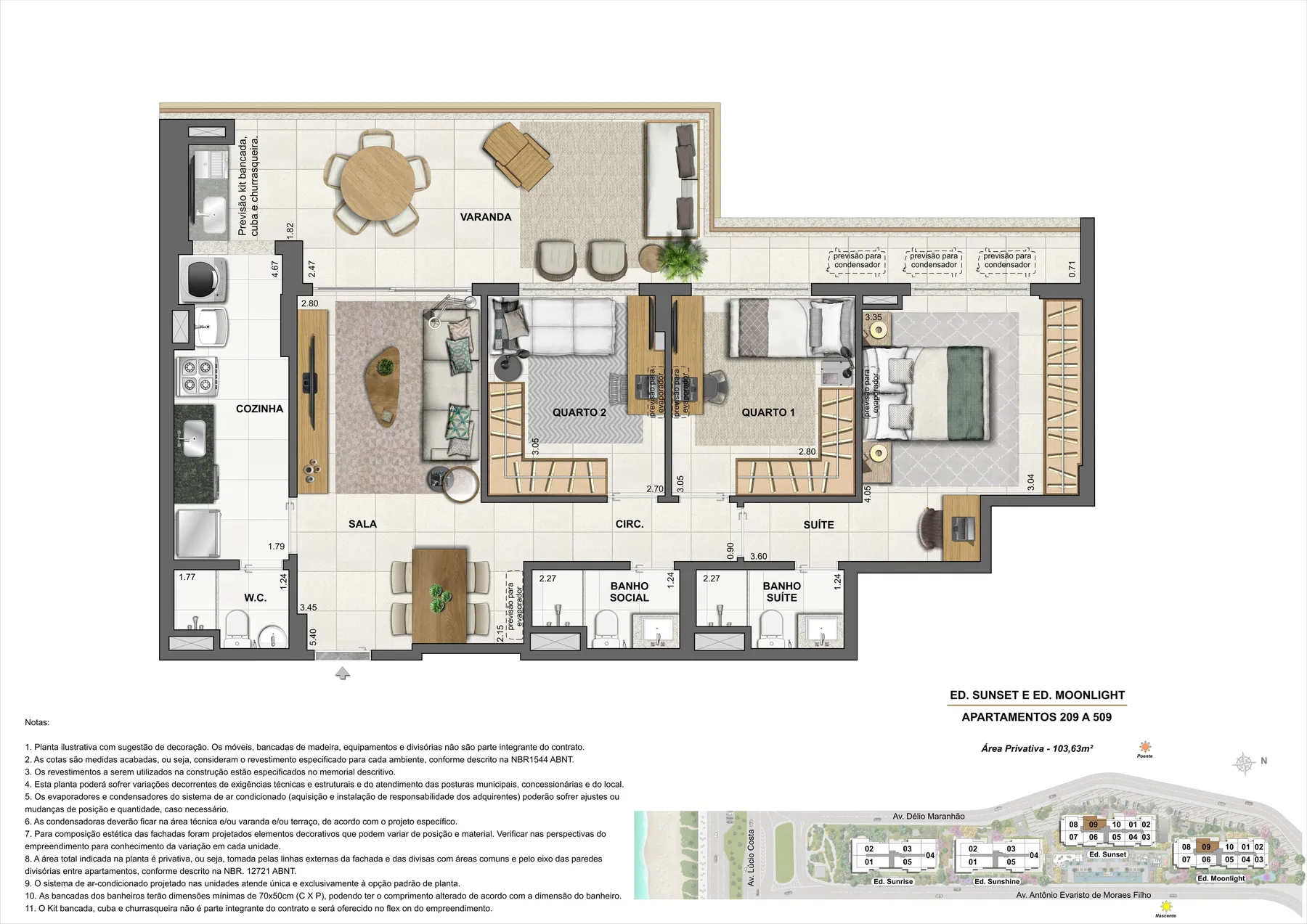 Planta do Wave by YOO: Planta 18